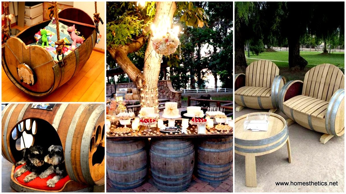 25 Brilliantly Creative DIY Projects Reusing Old Wine Barrels