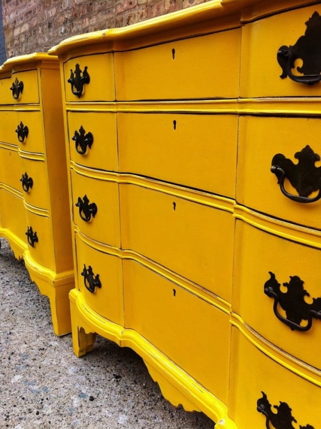 #21 Up-cycled Furniture Pieces in Yellow