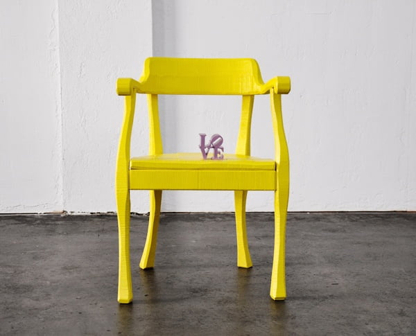 #27 Up-cycled Yellow Chair