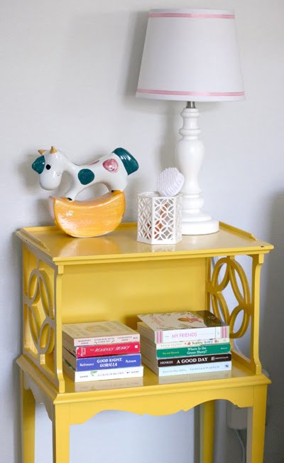 #3 Small Side Table In a Discrete Yellow