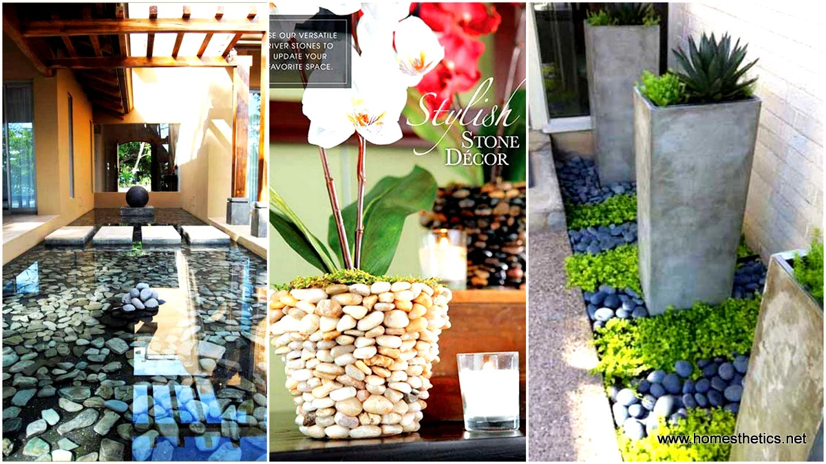 1 36 Examples on How to Use River Rocks in Your Decor Through DIY Projects