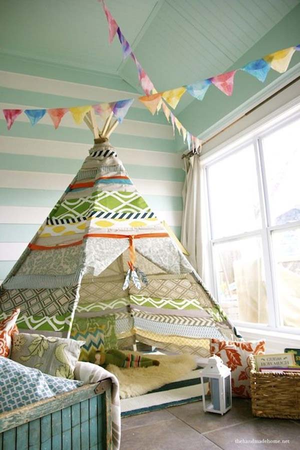 #1 Colorful Tent Bed for Kids With Multiple Patterns