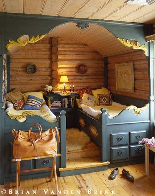 #12 Fairy Tale Cabin Design Double Bedroom