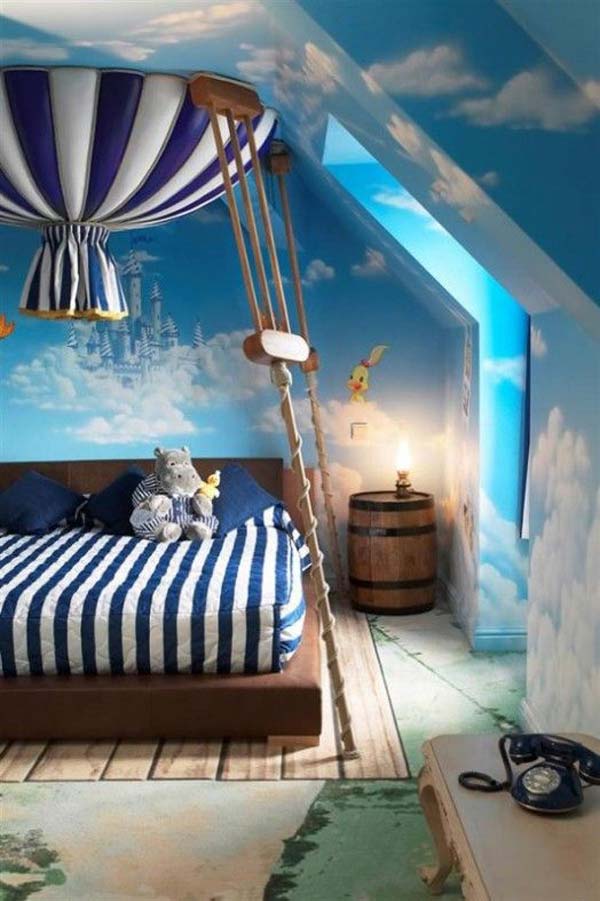 #6 Balloon Themed Bedroom Nestled Between The Clouds