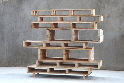 #1 Create a Shelf Out of Wooden Pallets