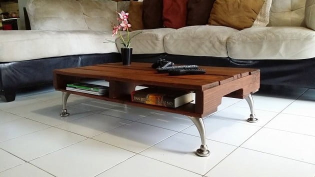 #21 Coffee Table Made With a Wooden Pallet