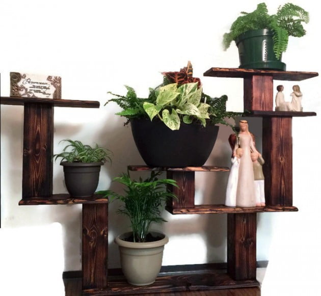 #5 Wooden Pallet Shelf