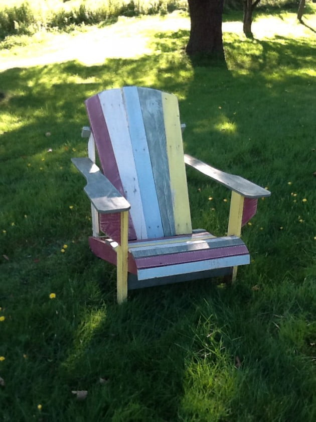 #7 Colorful Adirondack Outdoor Chair