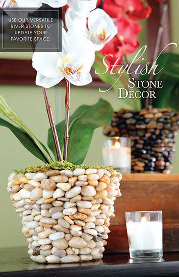 36 Examples on How to Use River Rocks in Your Decor Through DIY Projects homesthetics river rocks diy projects (25)