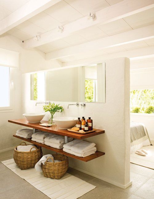 15. An open space bathroom will increase the privacy of your bedroom, really making it your own