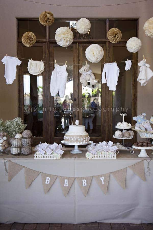 22 Insanely Cretive Low Cost DIY Decorating Ideas For Your Baby Shower Party homesthetics decor ideas (11)