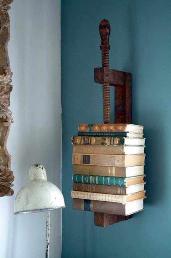 3. Old Vice Transformed Into a Beautiful Industrial Bookshelf