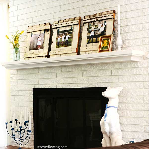 4. RUSTIC WOODEN PALLETS PHOTO FRAMES