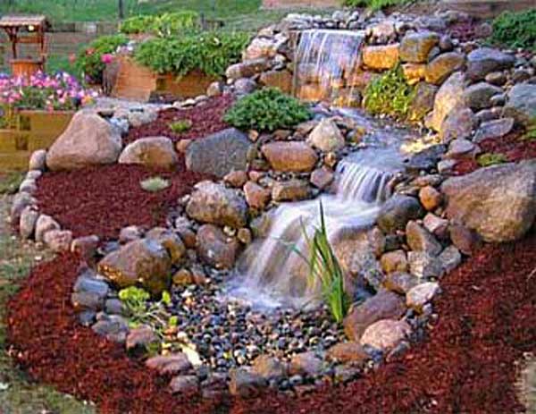 17.ROCK FOUNTAIN FEATURE BEAUTIFYING THE LANDSCAPE