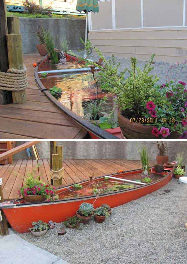 3. SIMPLE AND SCULPTURAL CANOE POND