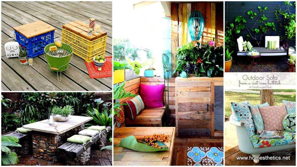 26 of The Worlds Best Outside Seating Ideas Design by Up Cycling Items in DIY Projects