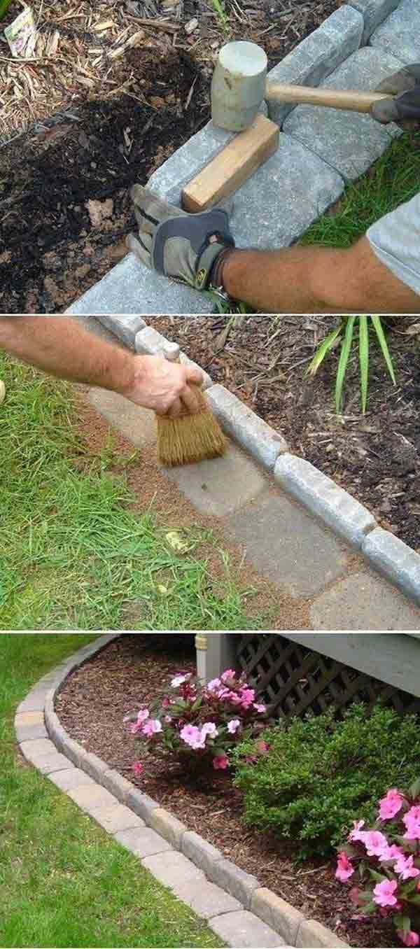 27+ DIY Garden Bed Edging Ideas Ready to Emphasize Your Greenery homesthetics backyard landscaping (14)