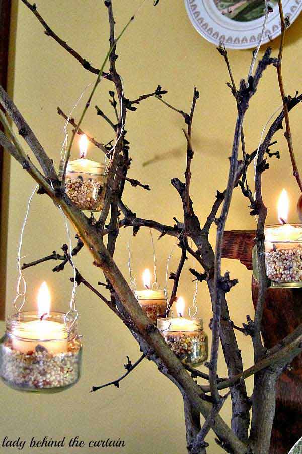 30 Sculptural DIY Tree Twigs Chandeliers to Realize In an Unforgettable Setup homesthetics decor