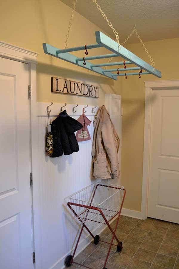 38 Ingenious Ways to Up-cycle Repurpose and Reuse Vintage Ladders homeshetics decor (8)