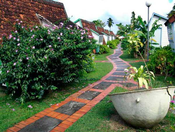 #20 Red Bricks Embracing Black Stepping Stones in a Village Torn From Fairy Tales