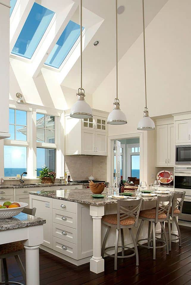 12. Show-off Your Vaulted Ceiling With Skylights