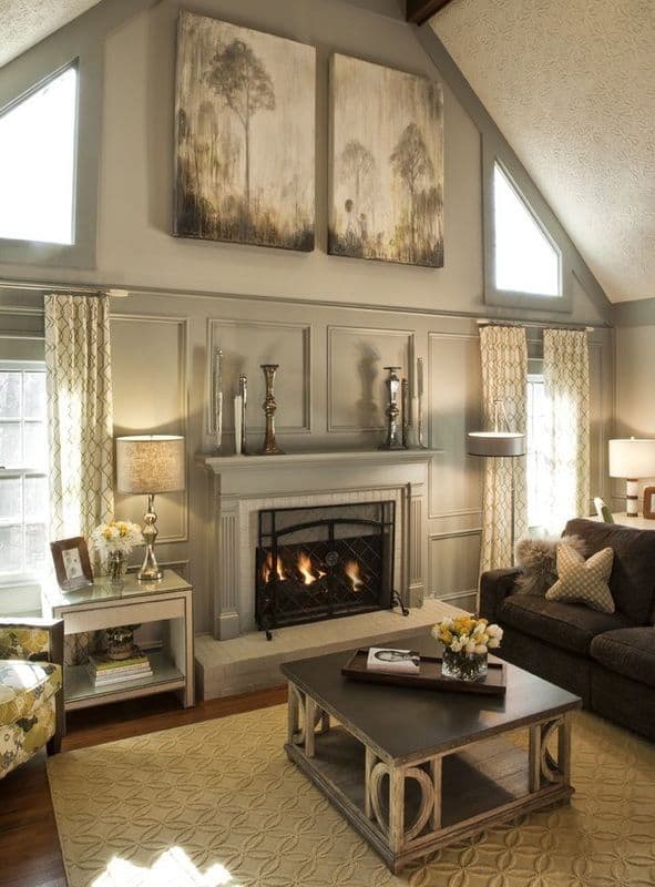 16 Ways To Add Decor To Your Vaulted Ceilings homesthetics decor (5)