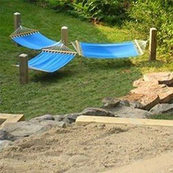 #18 plant a triple hammock in your backyard