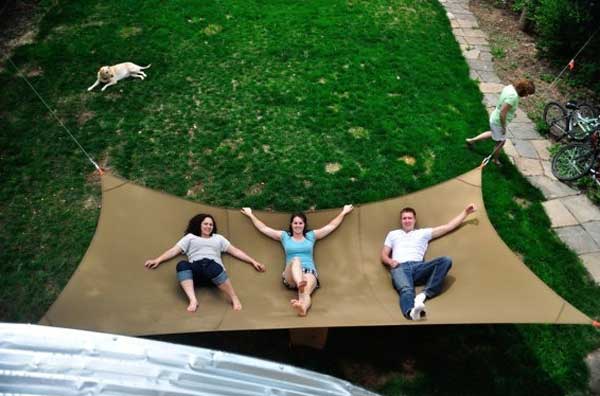 #9 create a humongous mega hammock to enjoy with friends  