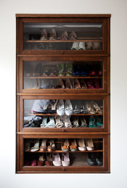 Repurposed Furniture Shoe Storage