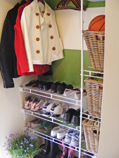 Laundry Room Shoe Storage