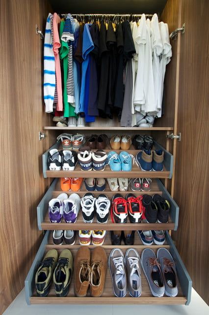 Organized Shoe Closet