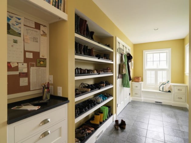 Hallway Built-In Shelves