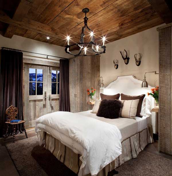 #7 a wooden ceiling and rustic wooden doors are able to change everything