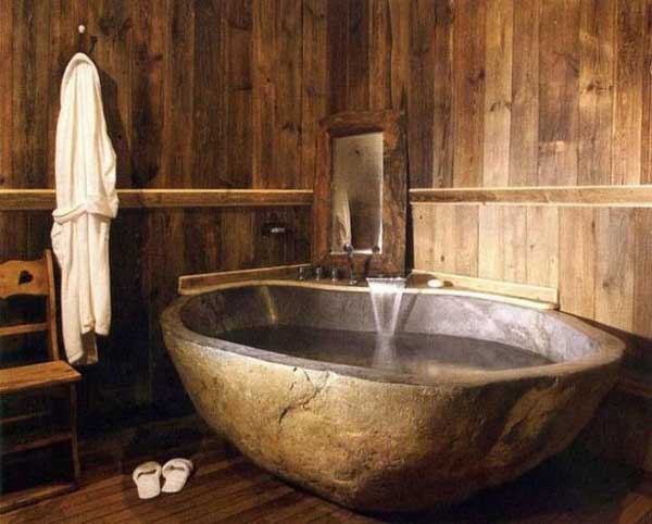 22 Natural Stone Bathtubs Emphasizing Their Spatialities homesthetics cool bathrooms (15)