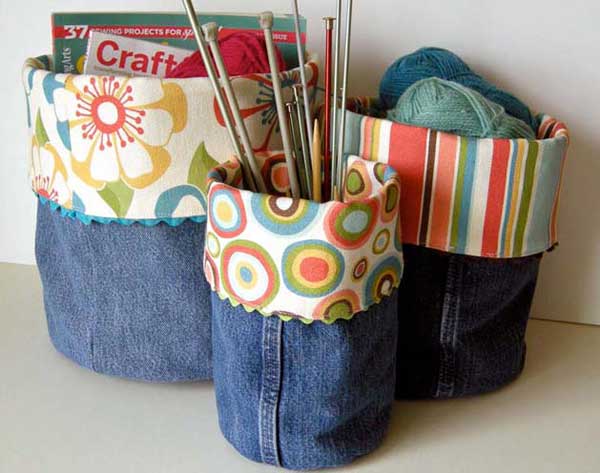 25 Unusual Cool Ways to Upcycle Old Denim Into DIY Projects homesthetics decor (16)