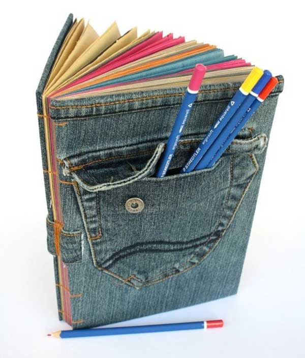 25 Unusual Cool Ways to Upcycle Old Denim Into DIY Projects homesthetics decor (18)