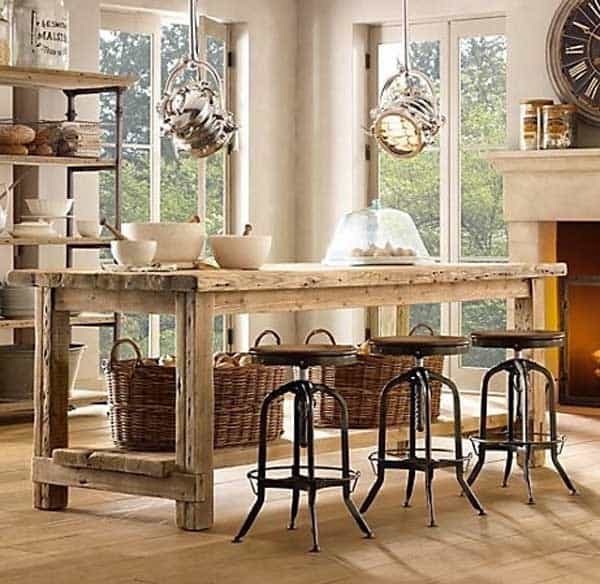 32 Super Neat and Inexpensive Rustic Kitchen Islands to Materialize homesthetics decor (4)