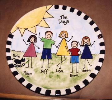 #6 FAMILY PHOTO IDEA CREATED WITH POTTERY PAINTING