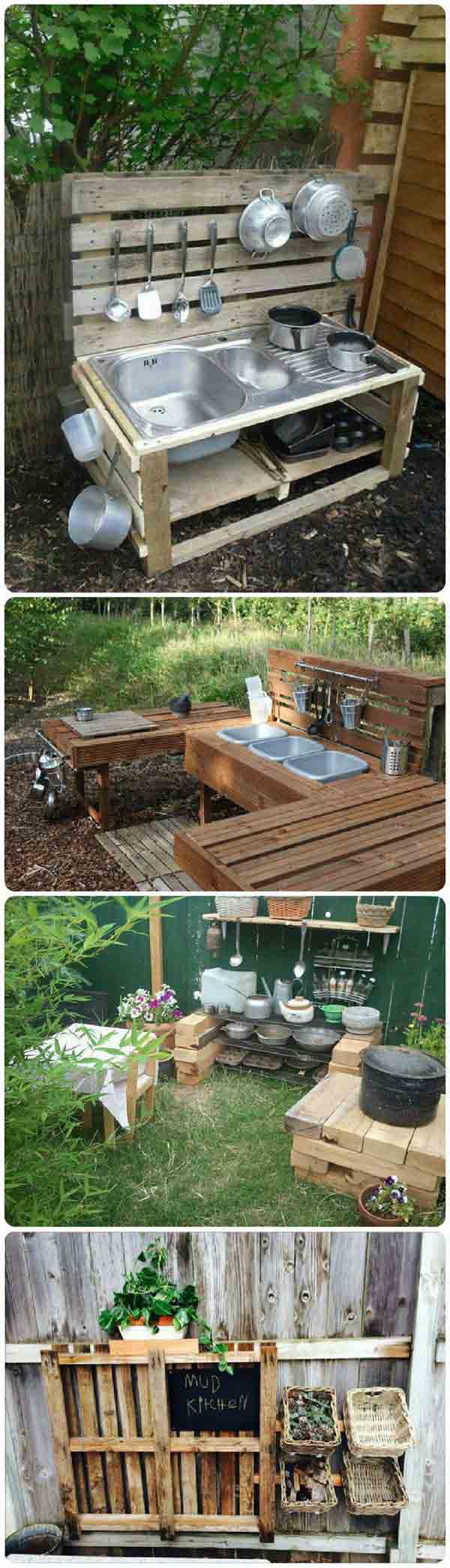 #17 CREATE AN OUTDOOR KITCHEN AND EDUCATE YOUR KIDS THROUGH PLAY
