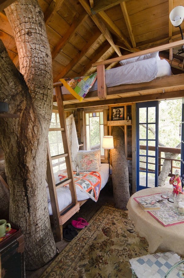 #35 TREE HOUSE DOUBLE DECKER BED YOUR KIDS WILL ENJOY WITH A FRIEND