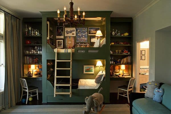 #8 A DOUBLE DECKER BED THAT LOOKS LIKE A HUTCH AT A FIRST GLANCE