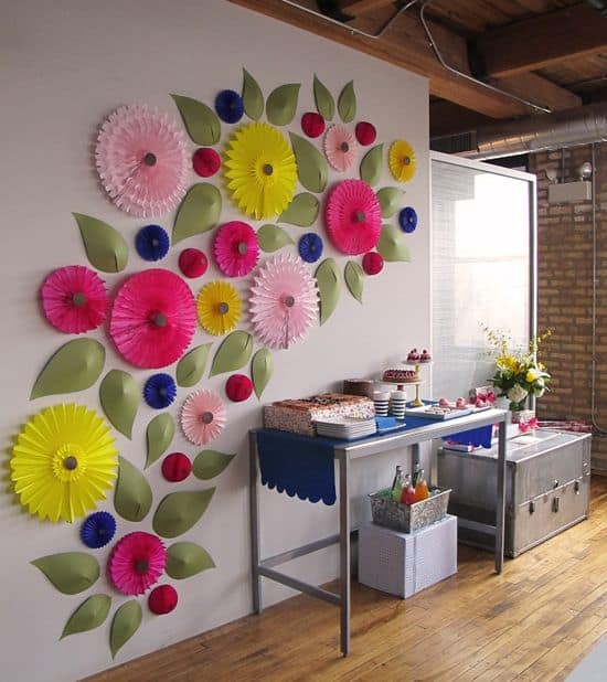 #32 LARGE 3D WALL ART FLOWERS PERFECT IN THIS DIY IDEA