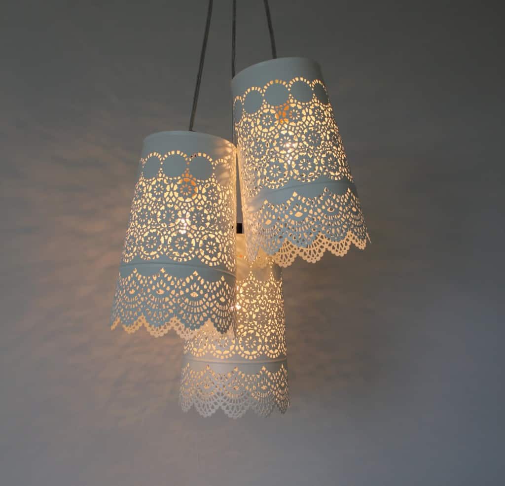 #19 paper lantern chandelier