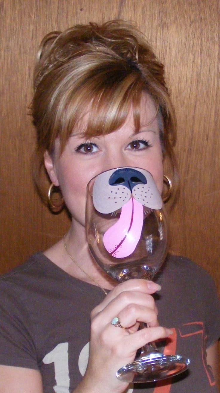 #4 DOG FACE (FACE CHANGING) WINE GLASS IDEA