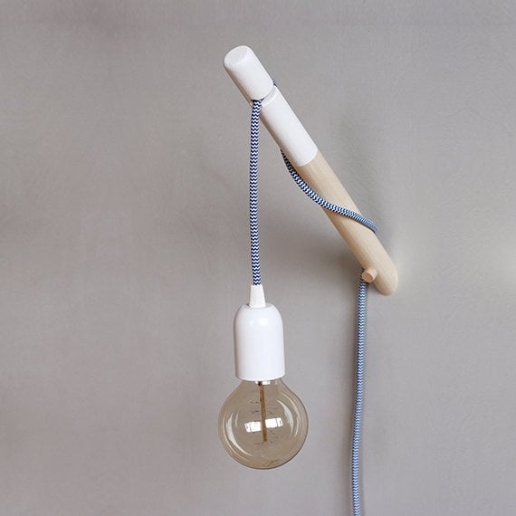 #14 extraordinary elegant dipped wood wall lamp