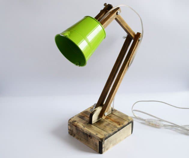 #2 get creative with a  wooden adjustable reading lamp