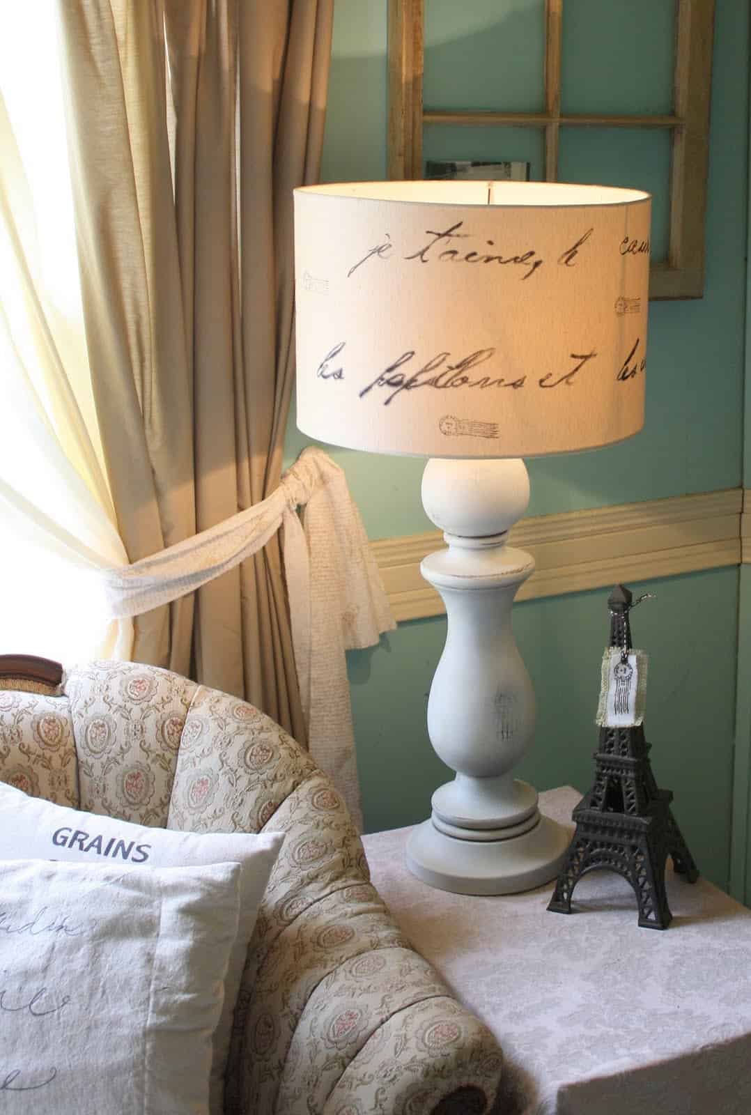 #3 decorate a blank lampshade through handwriting