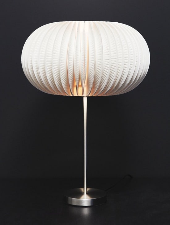 #12 use paper plates to create a sculptural lampshade