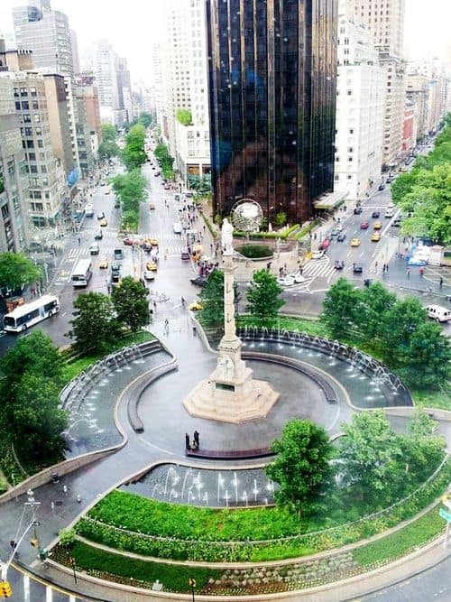 #22 Columbus Circle is a heavily trafficked area in Manhattan 
