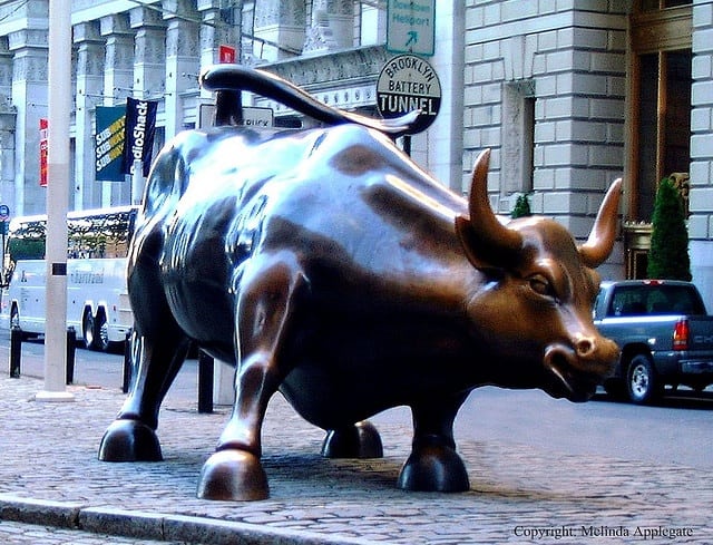 #7 The wall street charging bull in lower Manhattan New York